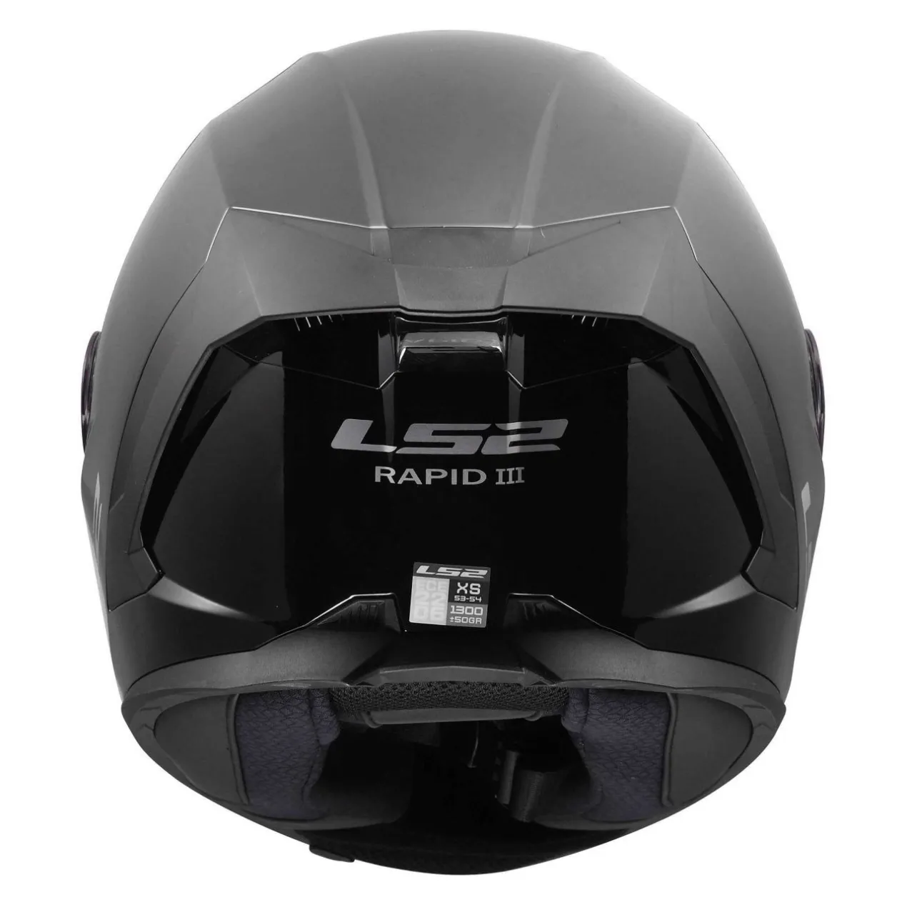 Casco Integrale Ls2 Ff820 Rapid III Solid Gloss Black