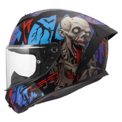 Casco Integrale Ls2 Ff820 Rapid III Zombie II Black Red Blue
