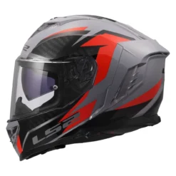 Casco Integrale Ls2 Ff818 Storm III Dynamo Grey Red