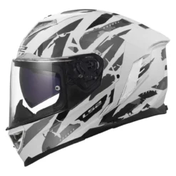 Casco Integrale Ls2 Ff818 Storm III Kaos White Grey
