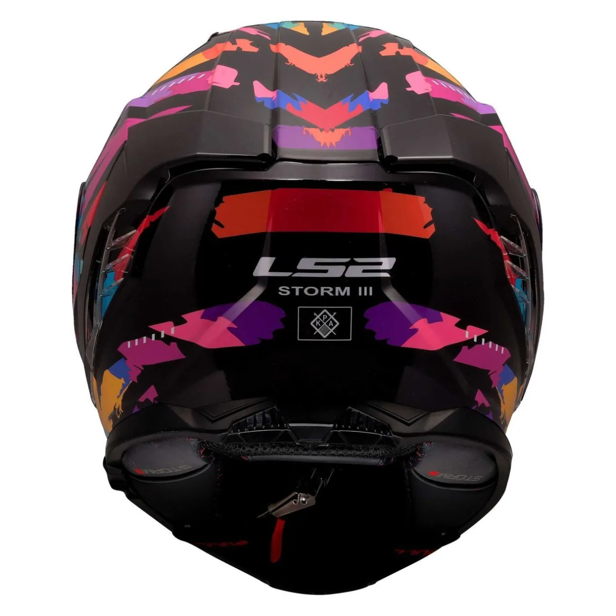 Casco Integrale Ls2 Ff818 Storm III Kaos Black Purple Blue