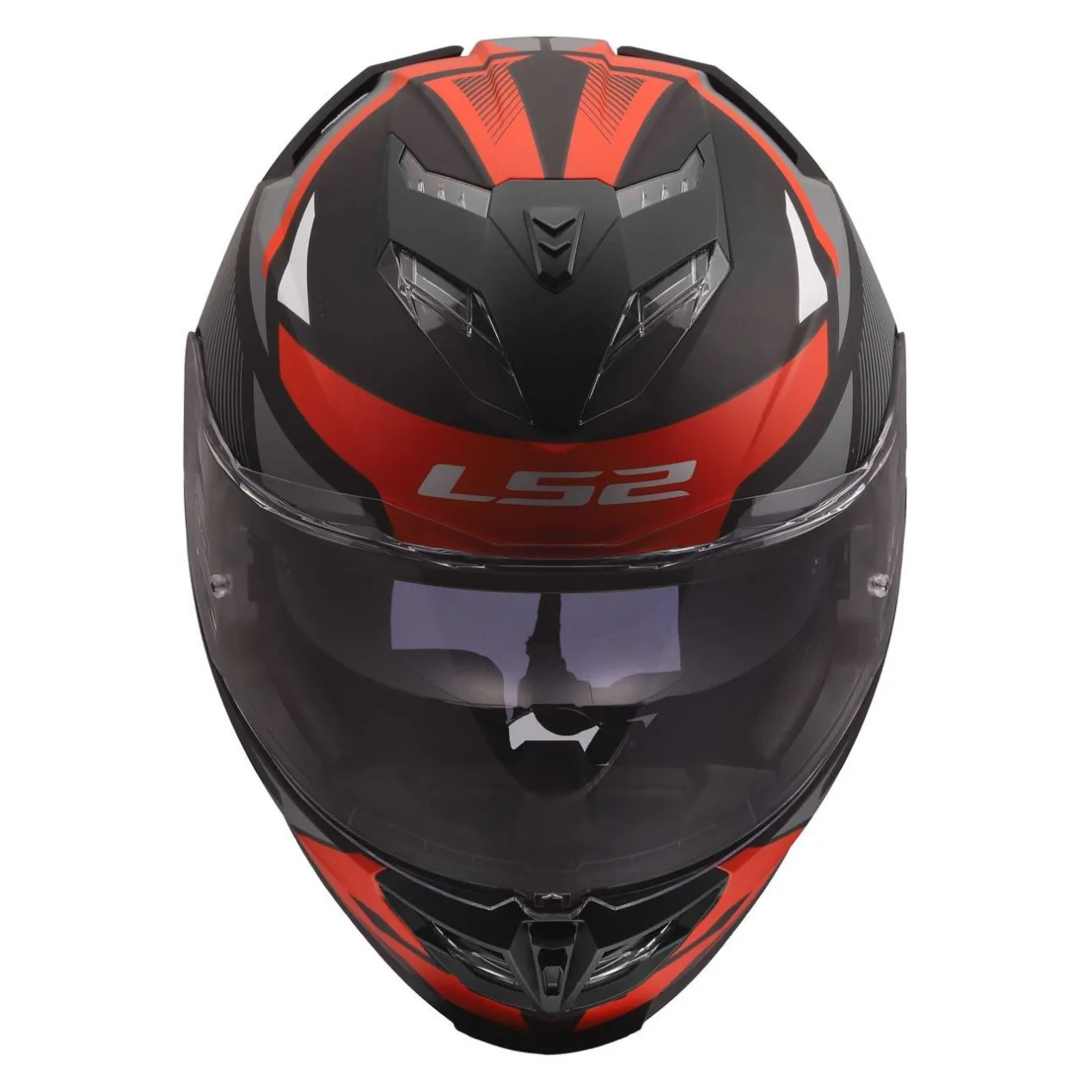 Casco Integrale Ls2 Ff818 Storm III Komai Black Red