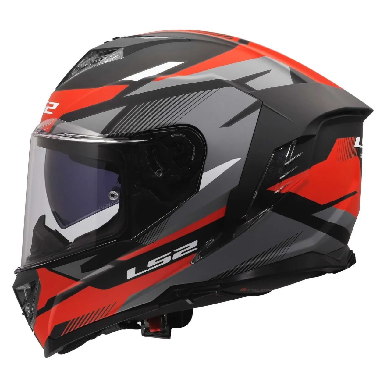 Casco Integrale Ls2 Ff818 Storm III Komai Black Red