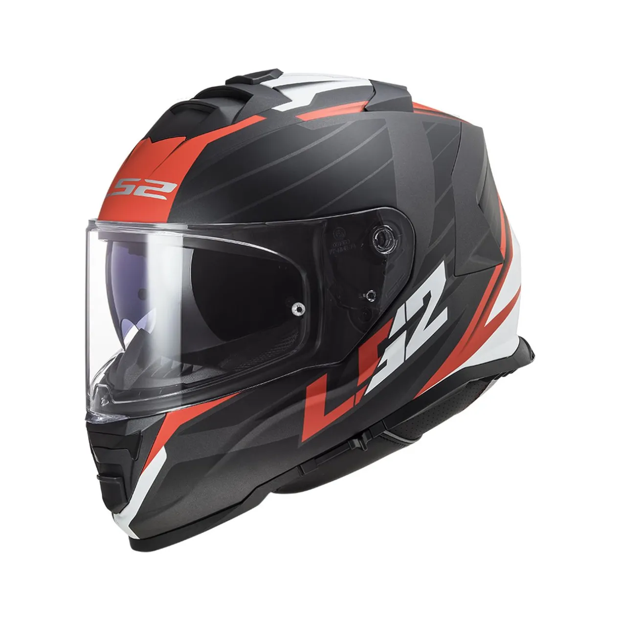 Casco Integrale Ls2 Ff800 Storm Nerve Matt Black Red