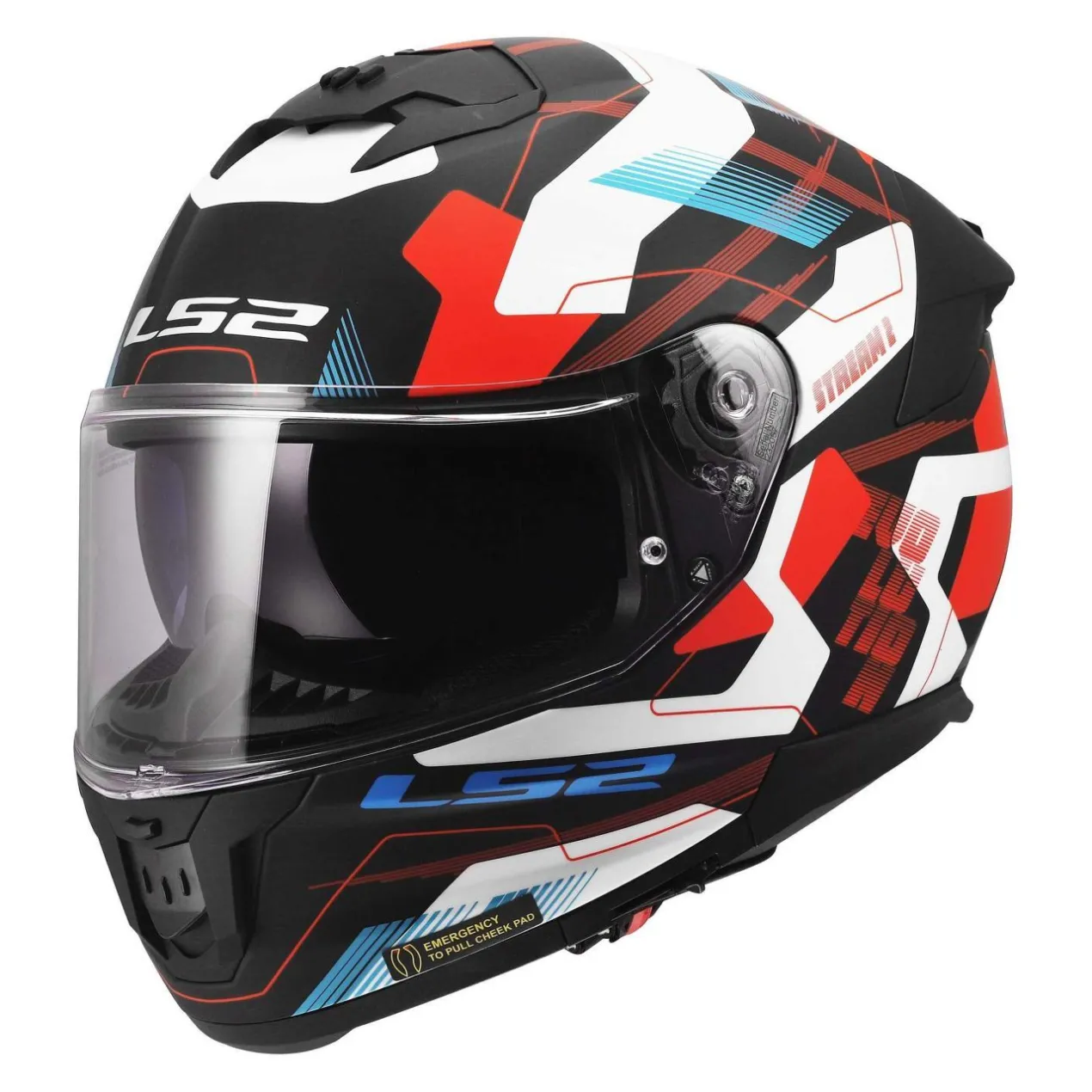 Casco Integrale Ls2 Ff808 Stream II Mika White Blue Red