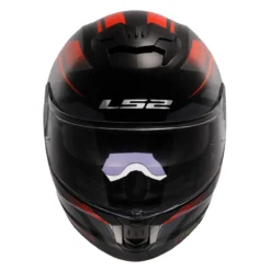 Casco Integrale Ls2 Ff808 Stream II Fury Black Red