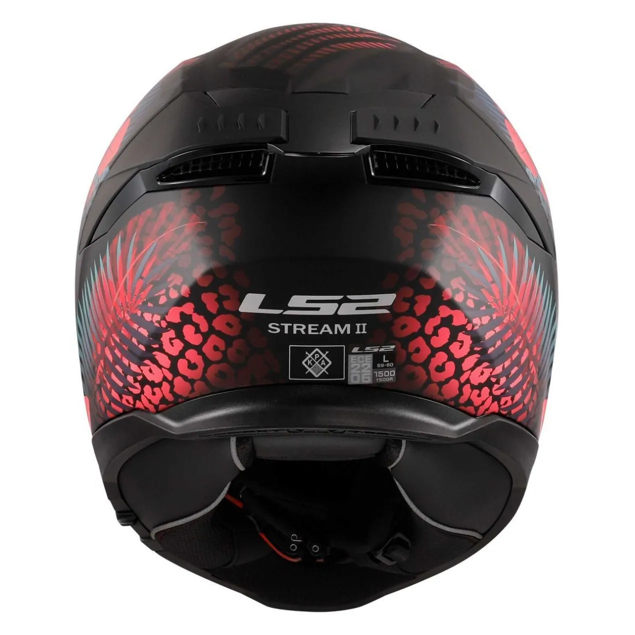 Casco Integrale Ls2 Ff808 Stream II Jungle M.black Pink Blue
