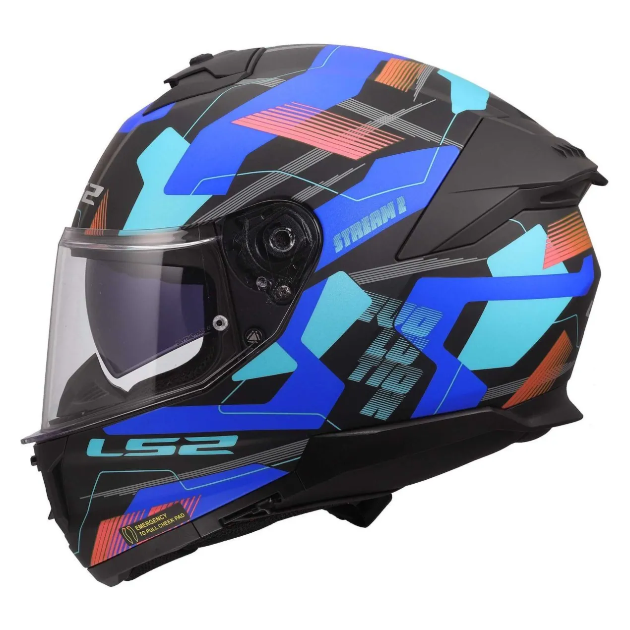 Casco Integrale Ls2 Ff808 Stream II Mika Black Blue
