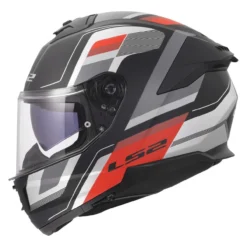 Casco Integrale Ls2 Ff808 Stream II Vintage Black Grey Red