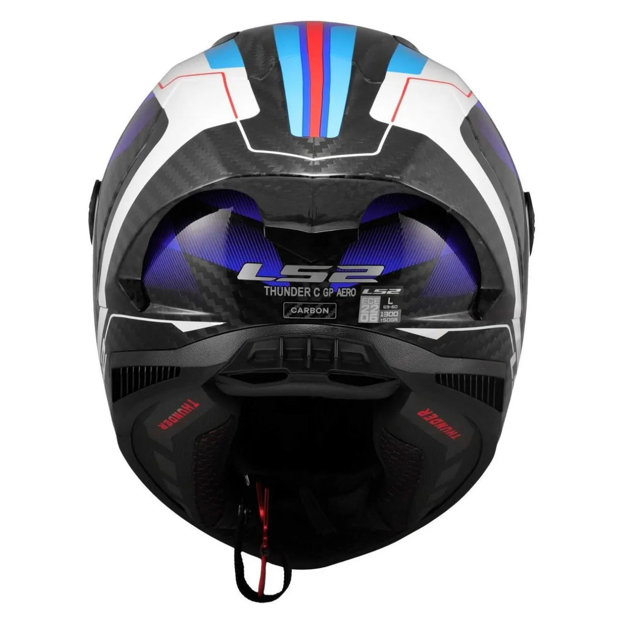 Casco Integrale Ls2 Ff805 Thunder Gp Aero Raute Blue Red