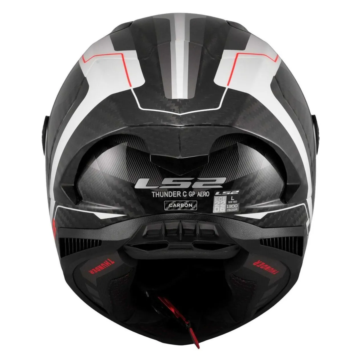 Casco Integrale Ls2 Ff805 Thunder Gp Aero Raute White Grey
