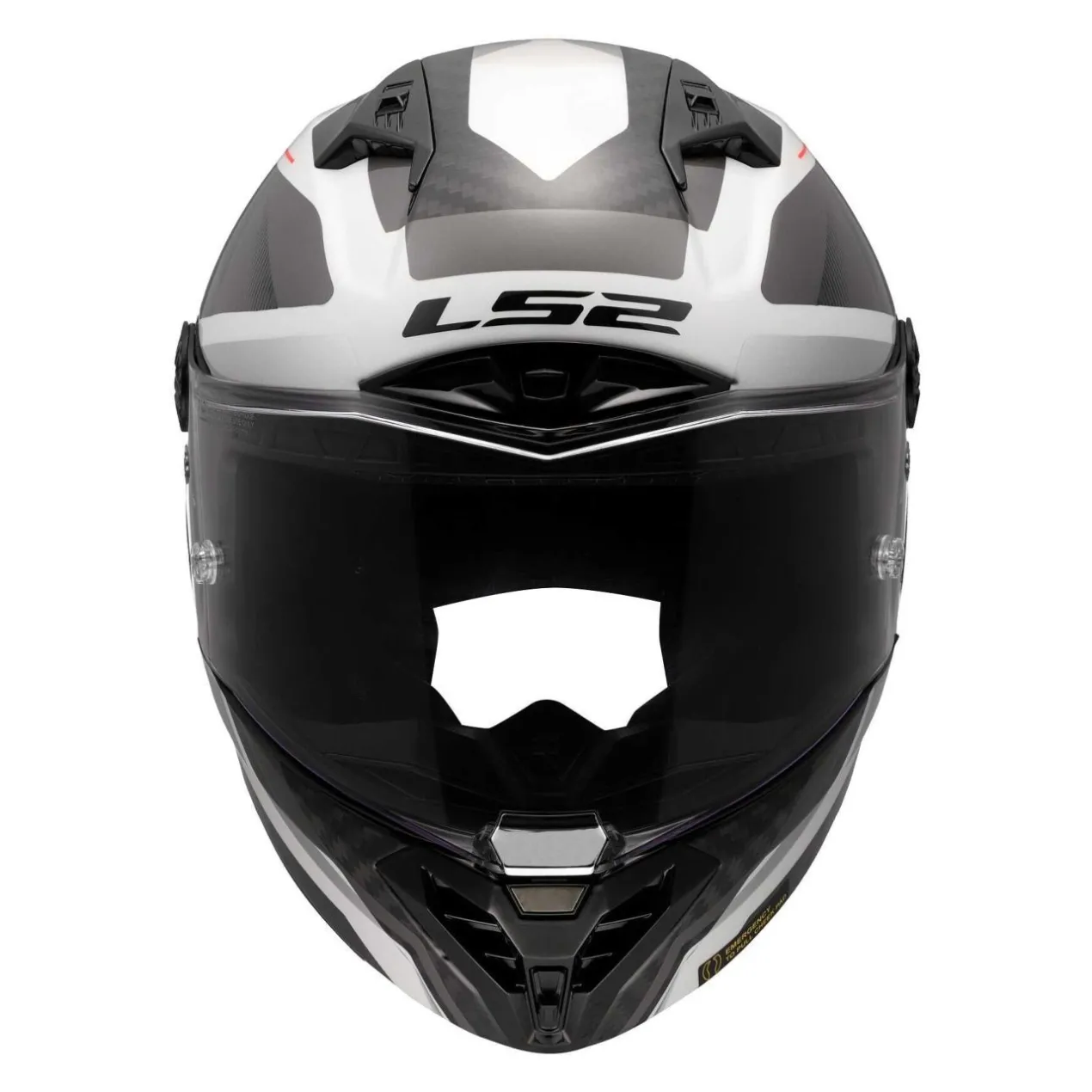 Casco Integrale Ls2 Ff805 Thunder Gp Aero Raute White Grey