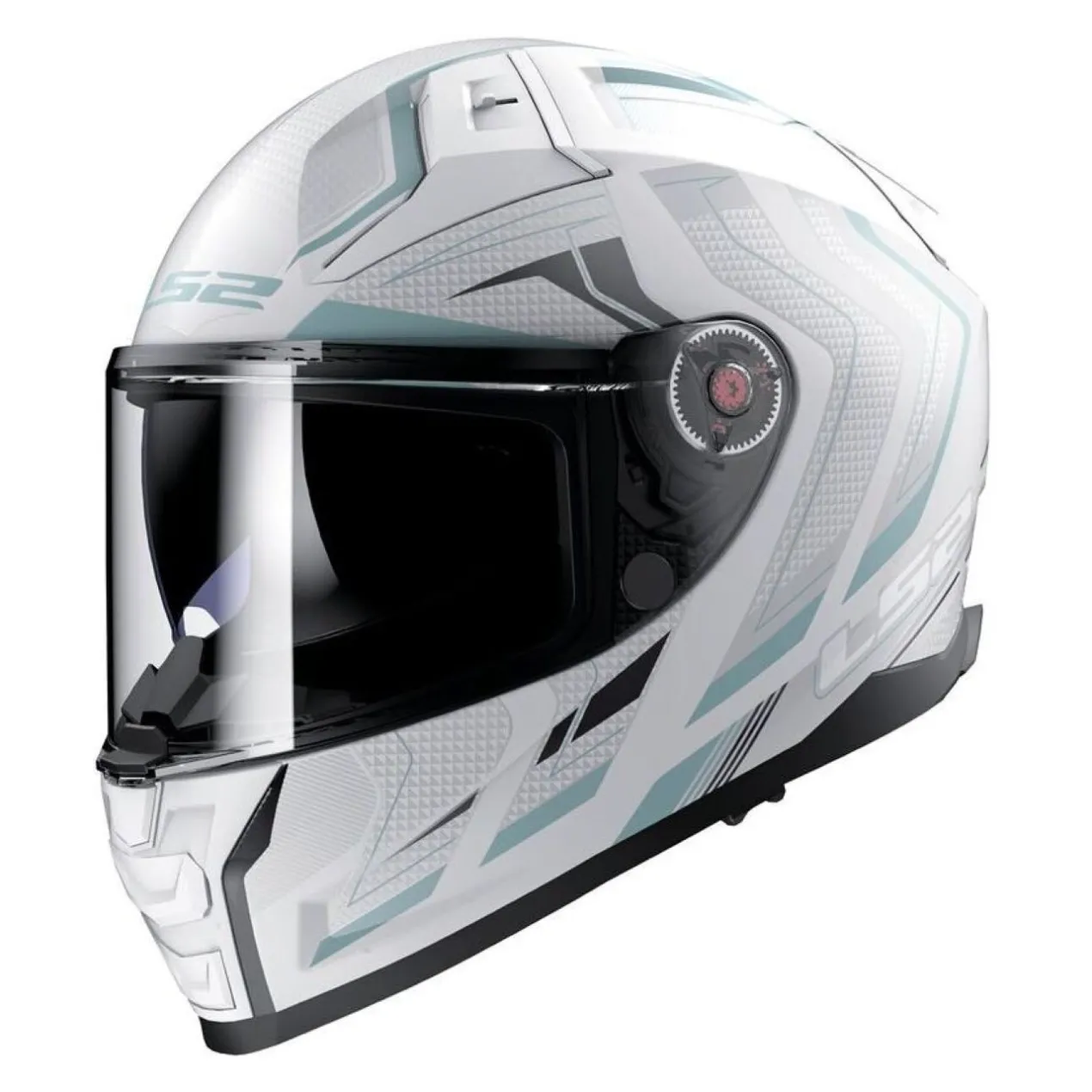 Casco Integrale Ls2 Ff811 Vector II Alizer M.white Silver