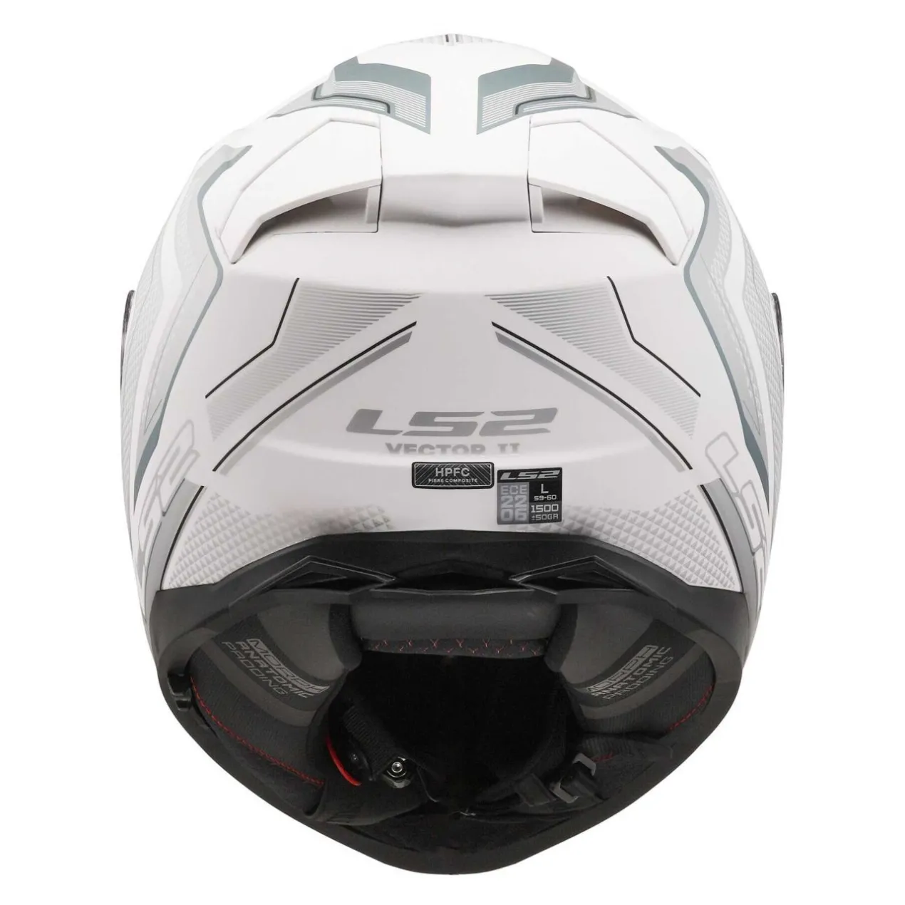 Casco Integrale Ls2 Ff811 Vector II Alizer M.white Silver