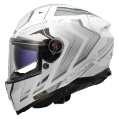 Casco Integrale Ls2 Ff811 Vector II Alizer M.white Silver
