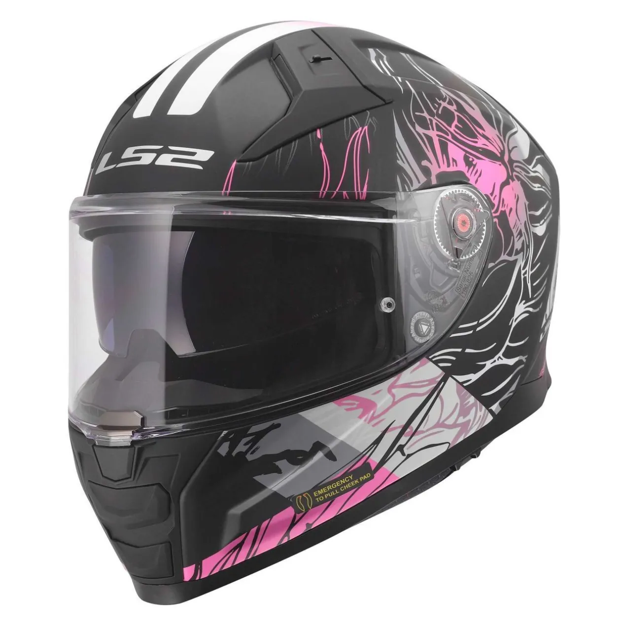 Casco Integrale Ls2 Ff811 Vector II Darflo Black Pink