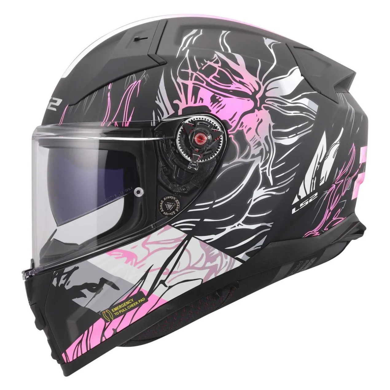 Casco Integrale Ls2 Ff811 Vector II Darflo Black Pink