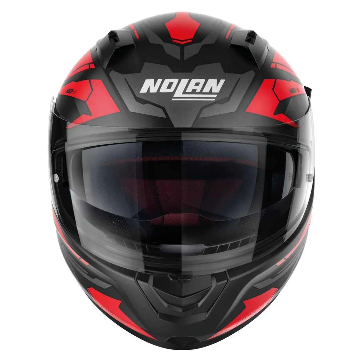 Casco Integrale Nolan N60-6 Anchor Red Black Matt