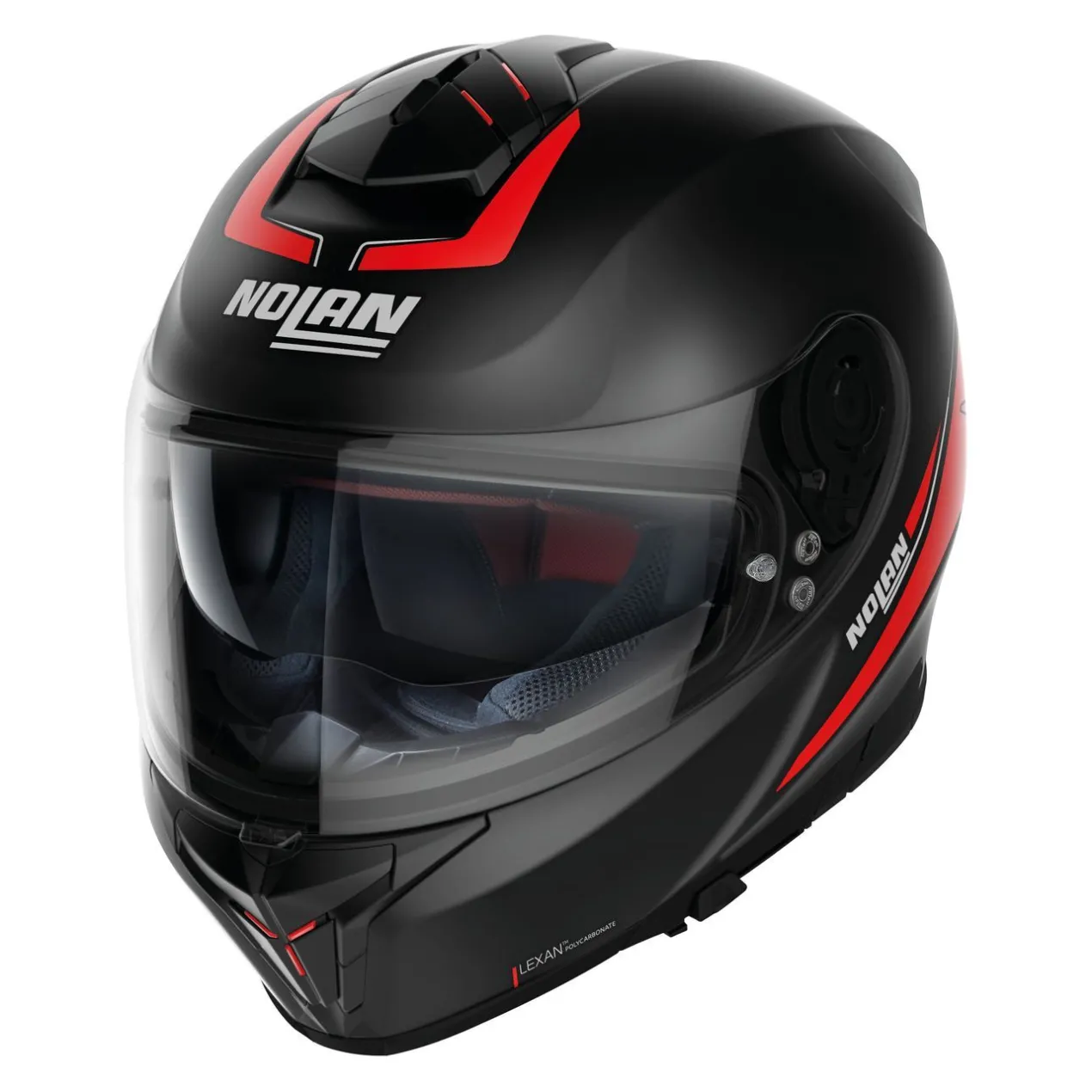 Casco Integrale Nolan N80-8 Staple N-com Red Black Matt