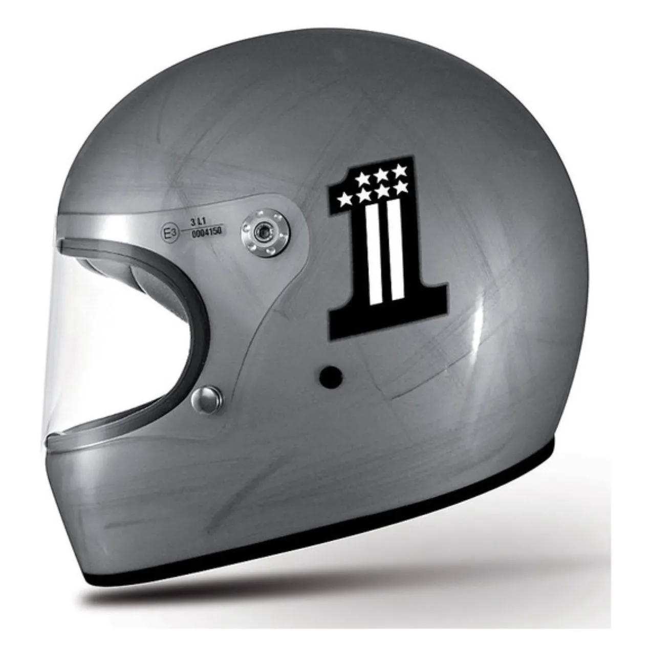 Casco Integrale Premier Trophy Ck One Old Style Silver