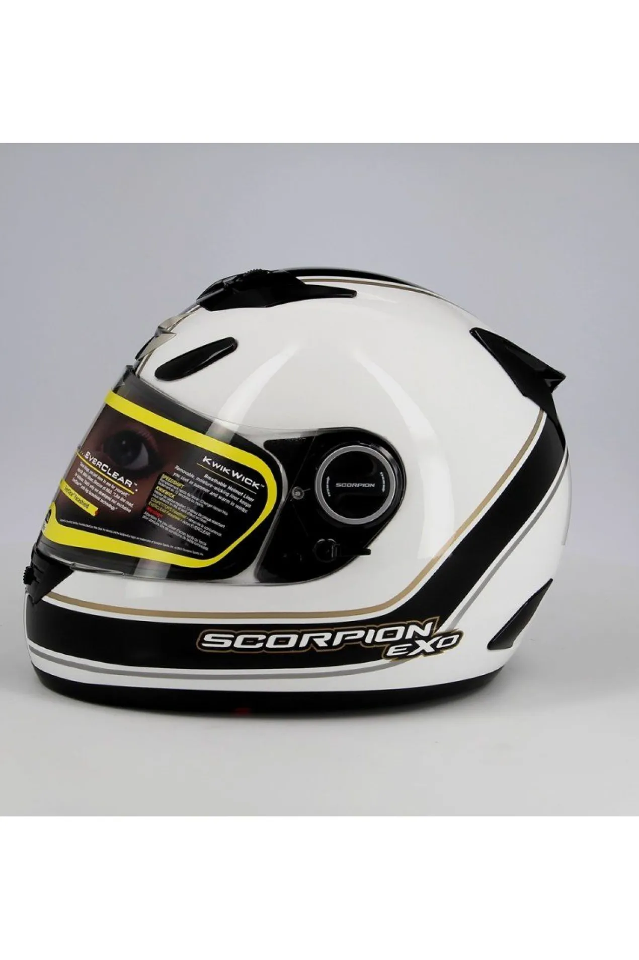 Casco Integrale Scorpion Exo 750 Air Vintage Bianco Nero