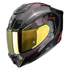 Casco Integrale Scorpion Exo-1500 Carbon Air Mundi Nero Rosso Giallo