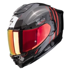 Casco Integrale Scorpion Exo-1500 Carbon Air Zity Nero Rosso