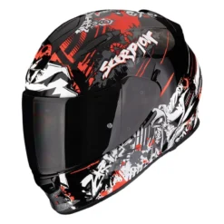 Casco Integrale Scorpion Exo-491 Spector Nero Rosso