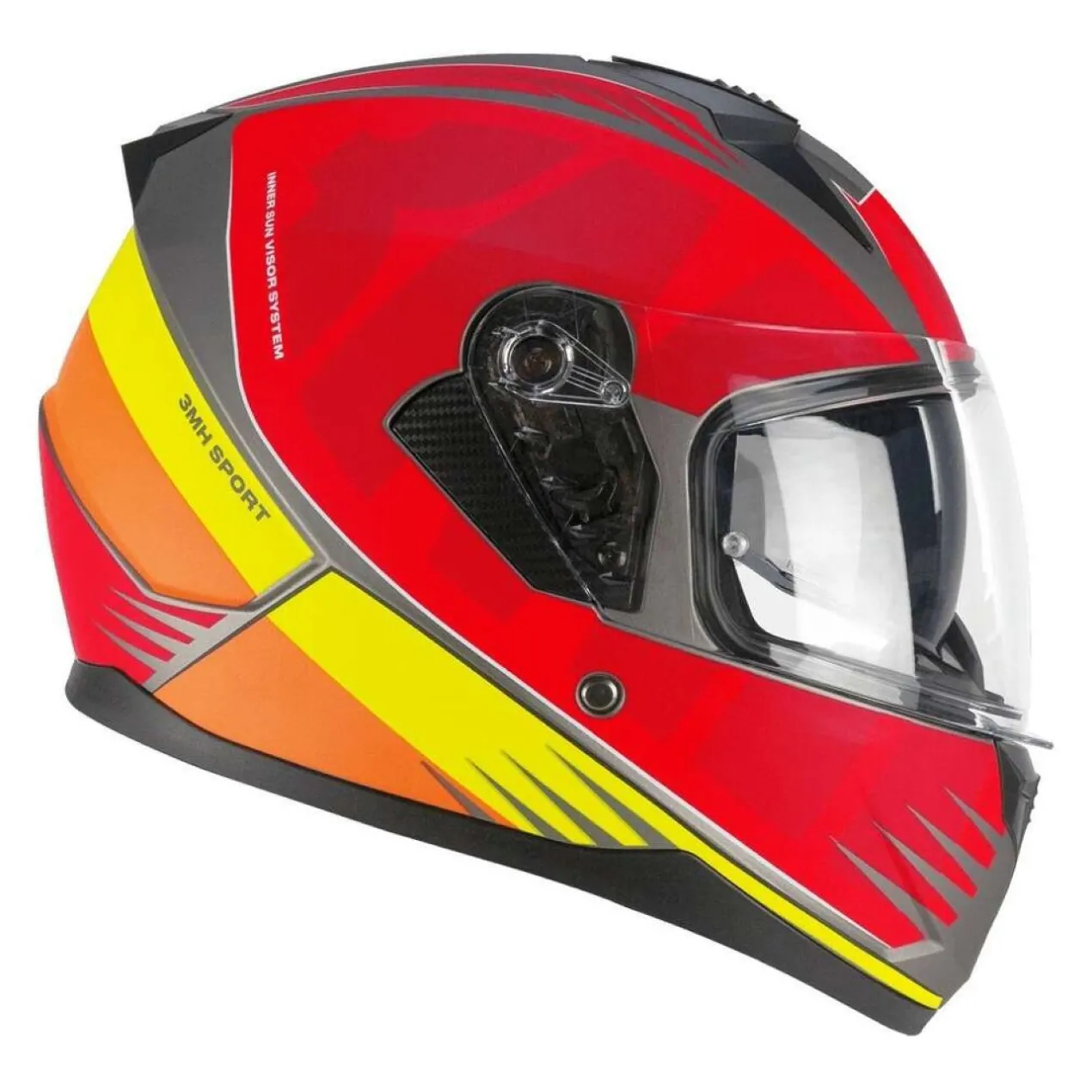 Casco Integrale Ska-p 3mhg Speeder Sport Rosso Giallo Opaco