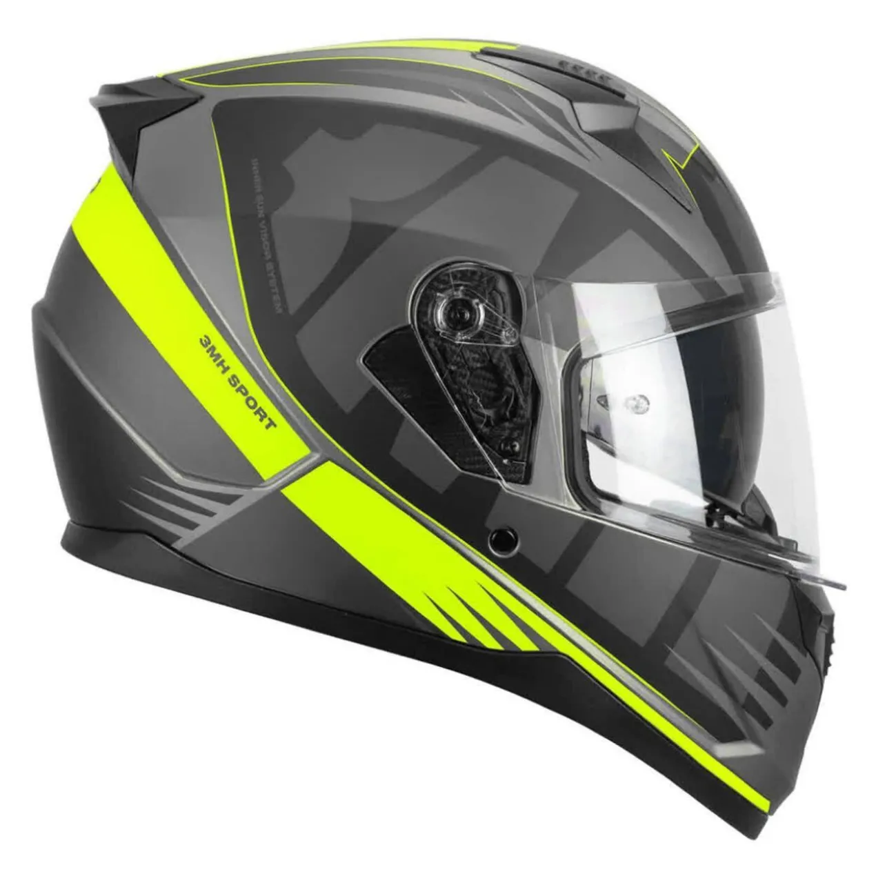 Casco Integrale Ska-p 3mhg Speeder Sport Nero Giallo Fluo Opa