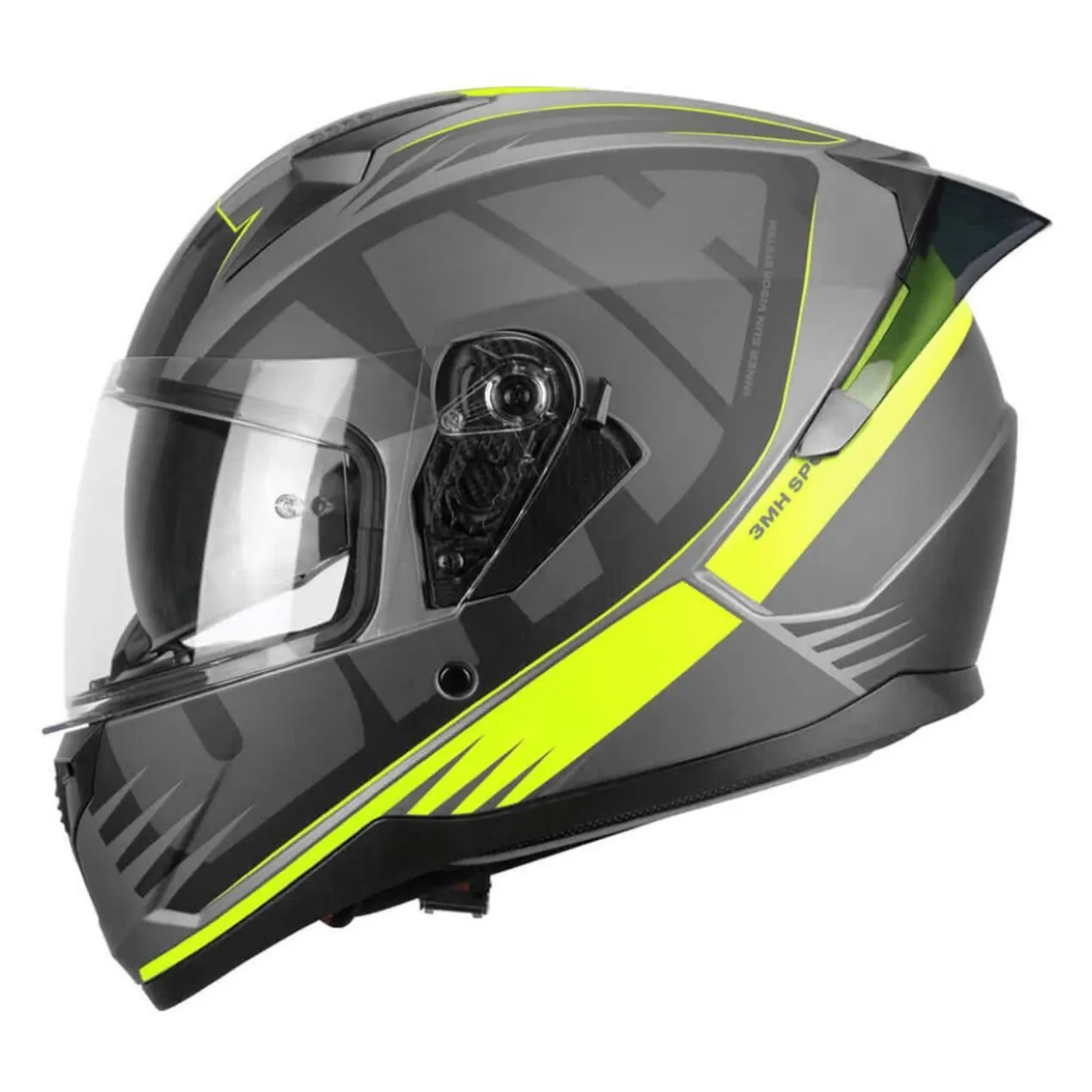 Casco Integrale Ska-p 3mhg Speeder Sport Nero Giallo Fluo Opa