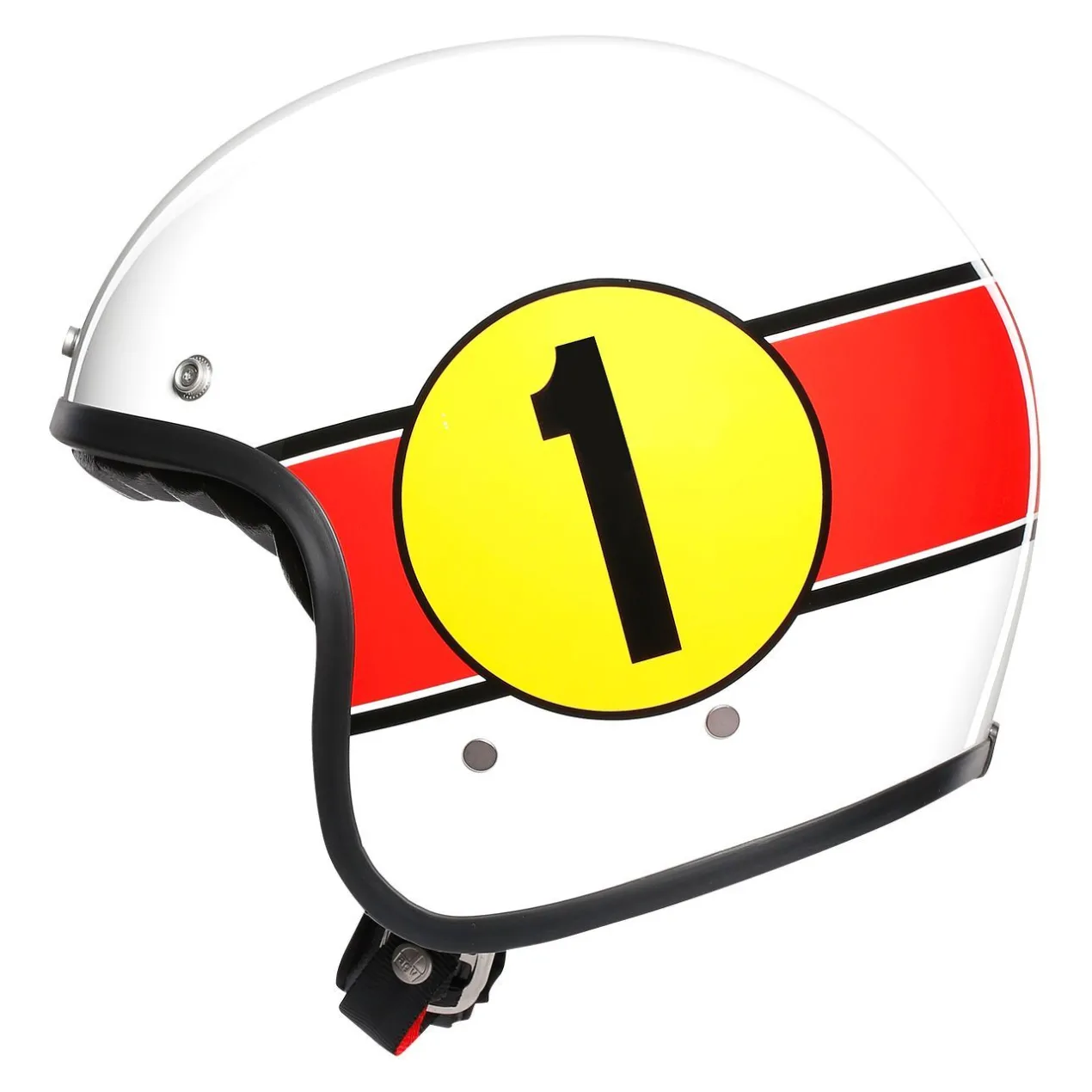 Casco Jet Agv X70 Multi Mino 73 White/red