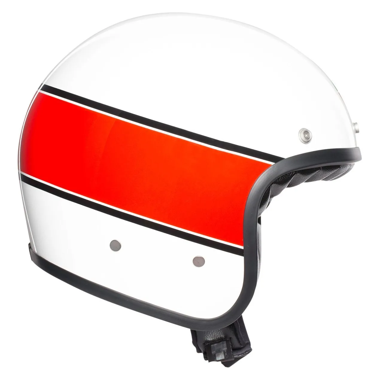 Casco Jet Agv X70 Multi Mino 73 White/red