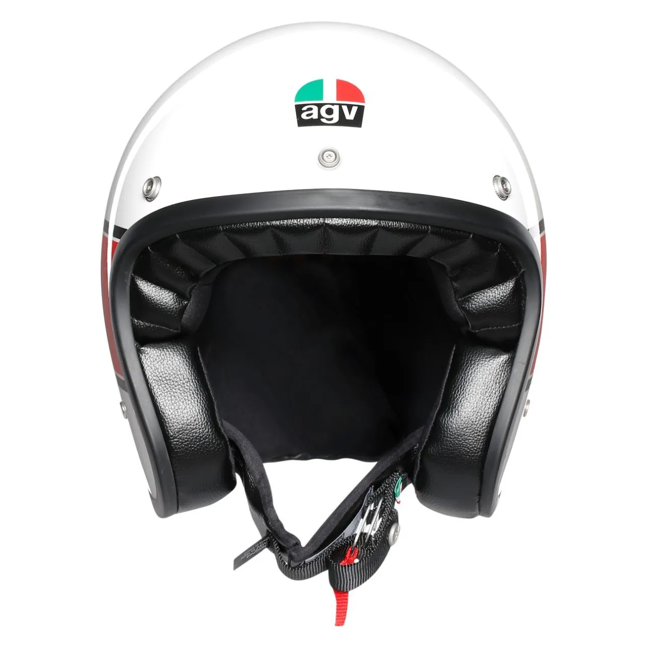 Casco Jet Agv X70 Multi Mino 73 White/red