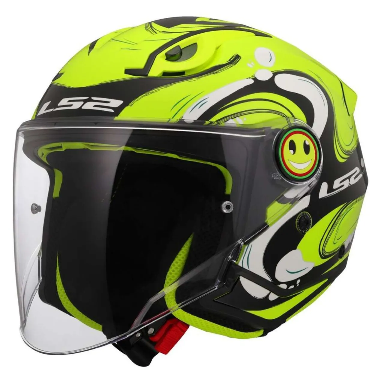 Casco Jet Bambino Ls2 Of622 Funny II Glup H-v Yellow