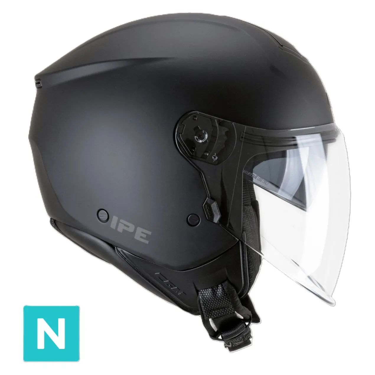 Casco Jet Cgm 126a Ipe Mono Nero Opaco