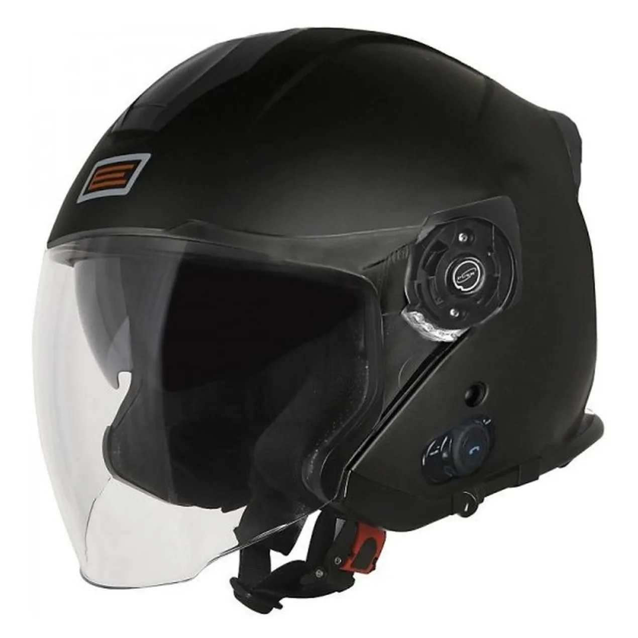 Casco Jet Con Bluetooth Origine Palio 2.0 E06 Solid Black Matt