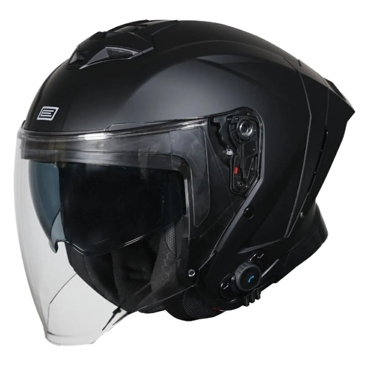 Casco Jet Con Bluetooth Origine Aprica Bt 22.06 Solid Matt Black