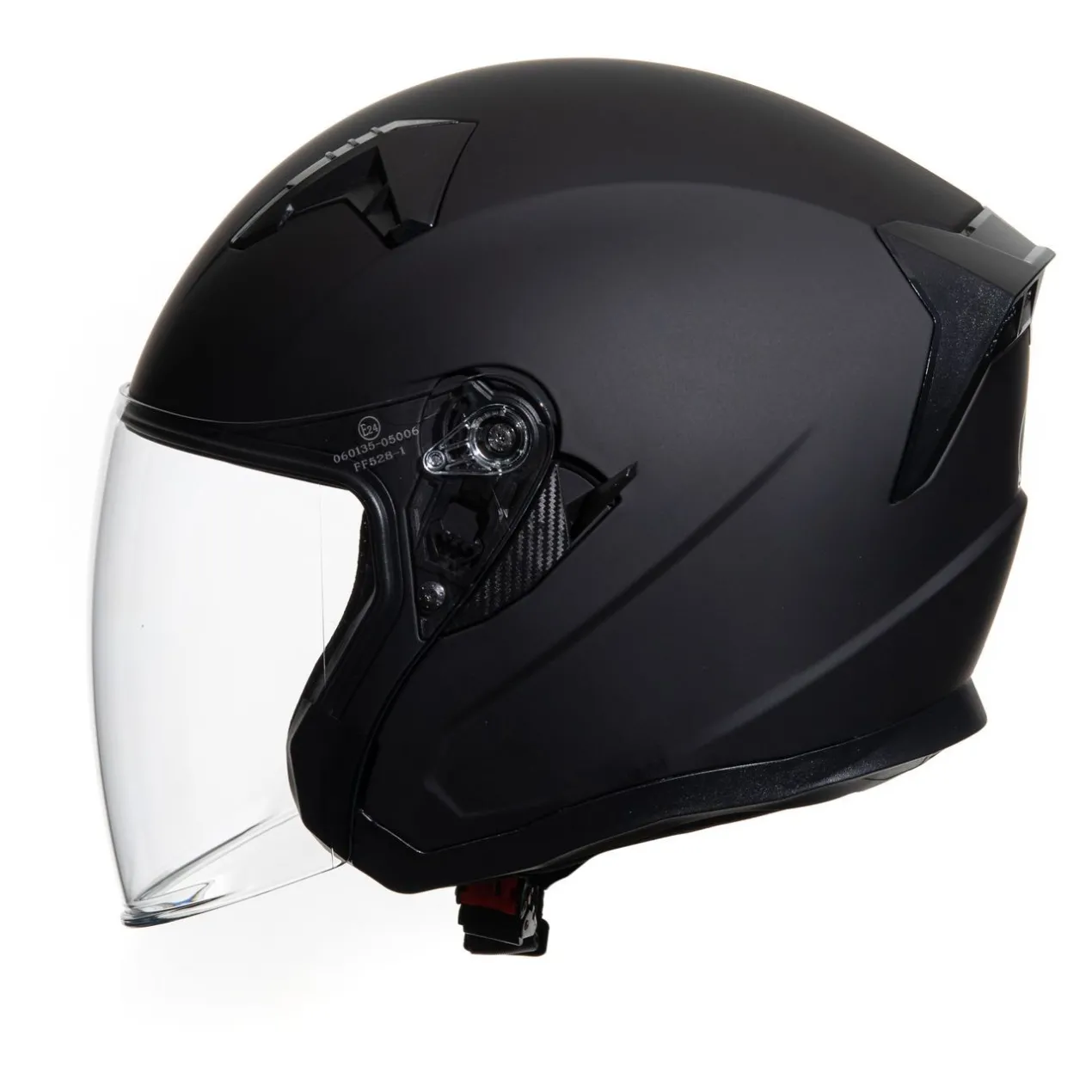 Casco Jet Con Doppia Visiera Mod. 530 Ece 06 Nero Opaco