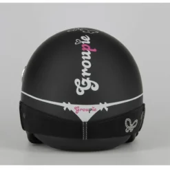 Casco Jet con Swarovski New Max Groupie Nero Opaco