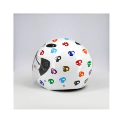 Casco Jet Dmd 007 Con Teschi Skull White