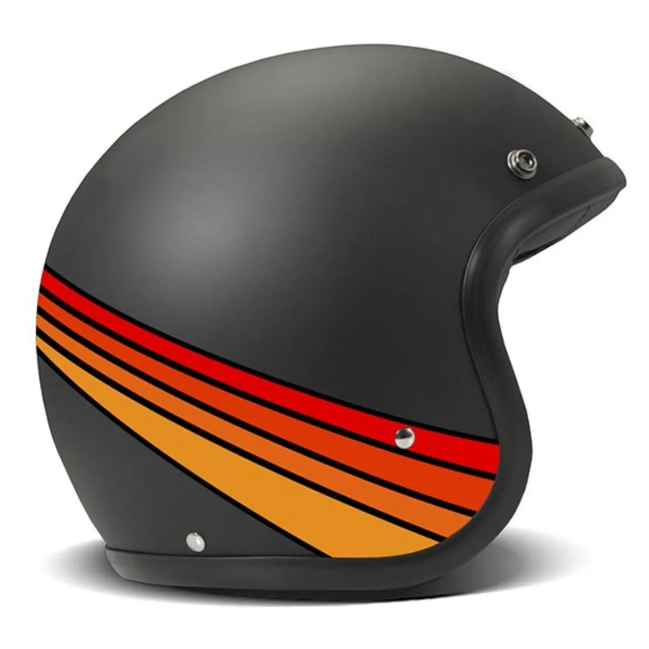 Casco Jet Dmd Retro Color Fuoco
