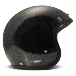 Casco Jet Dmd Retro Color Glitter Black