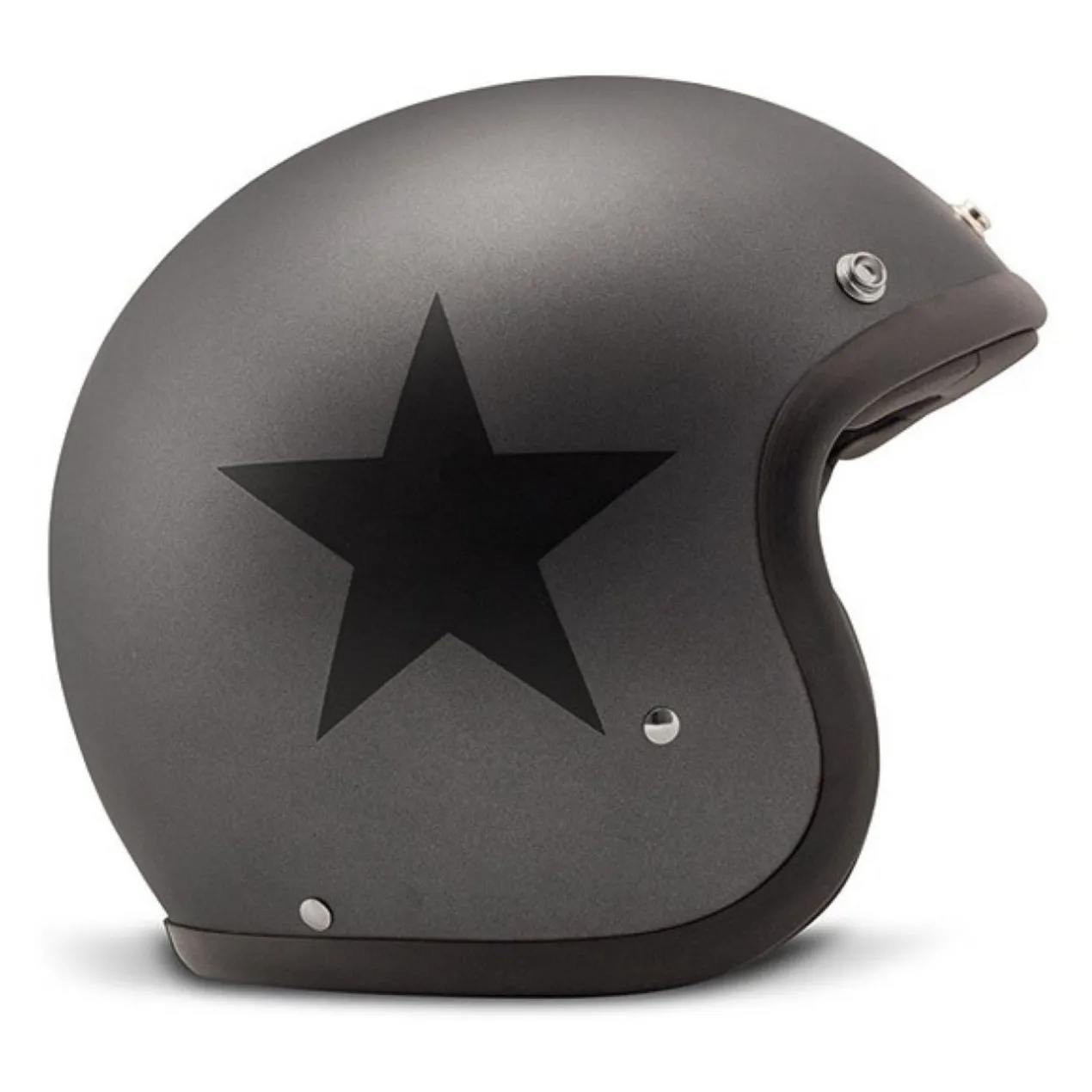 Casco Jet Dmd Retro Color Star Grey