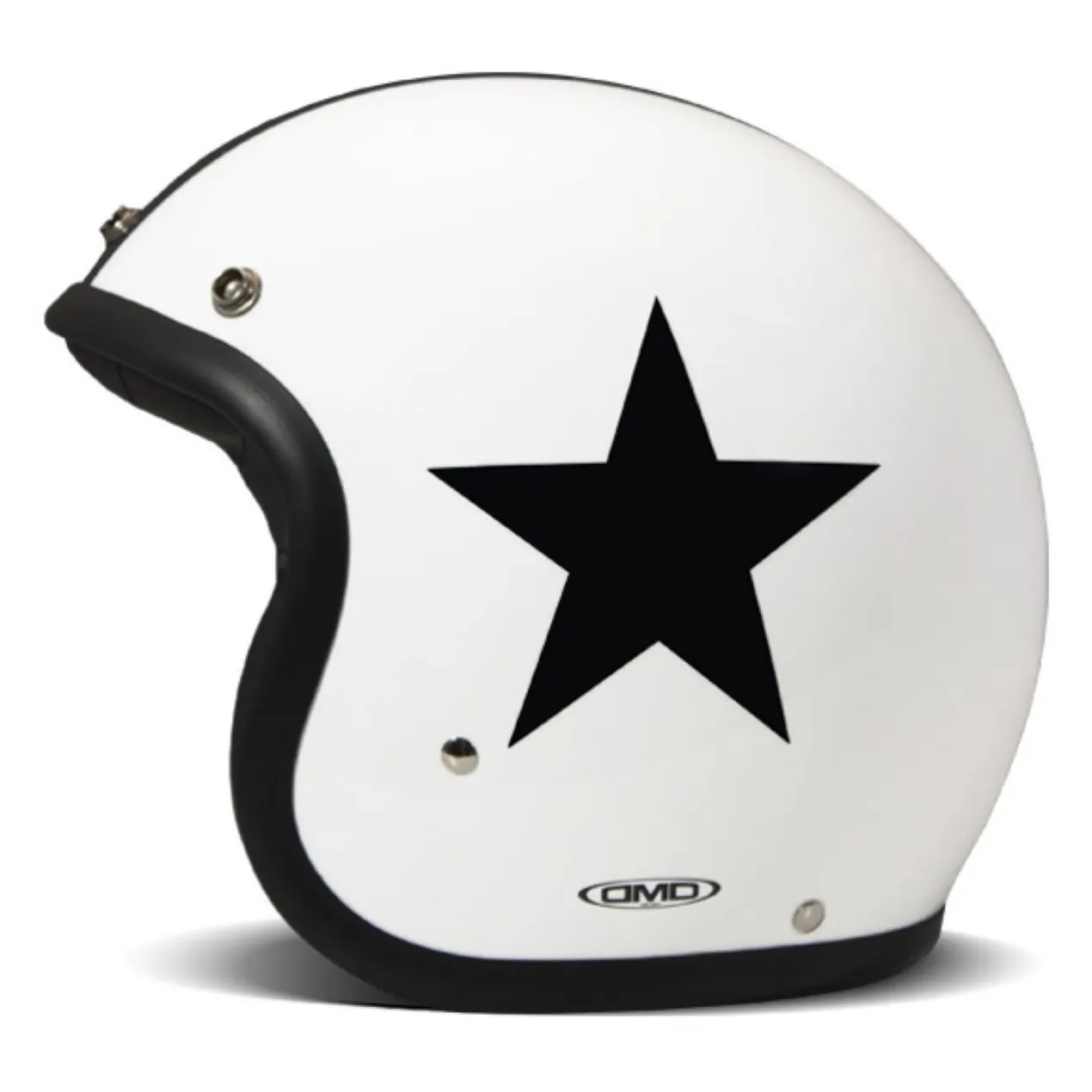 Casco Jet Dmd Retro Color Star White