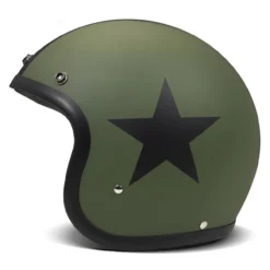 Casco Jet Dmd Retro Color Star Green