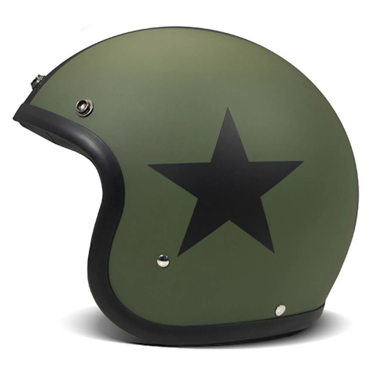 Casco Jet Dmd Retro Color Star Green