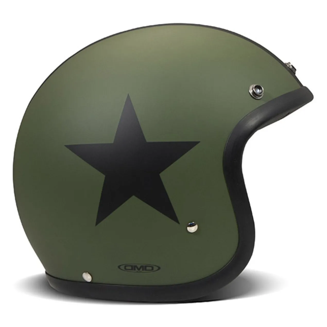 Casco Jet Dmd Retro Color Star Green