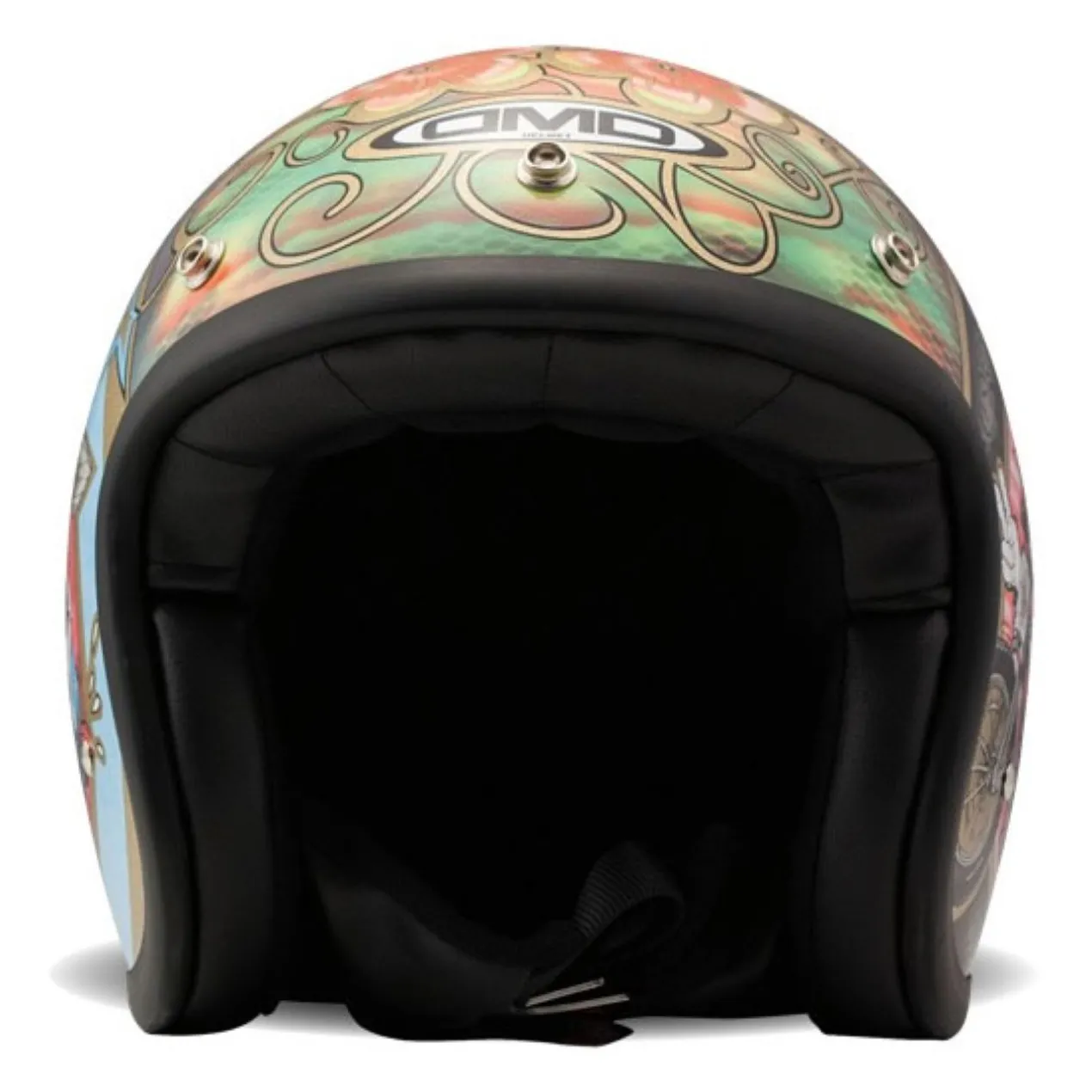 Casco Jet Dmd Retro Design Woodstock