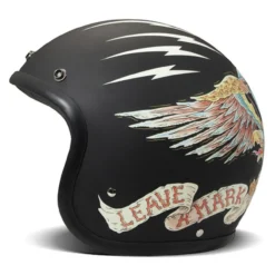 Casco Jet Dmd Retro Graphic Eagle